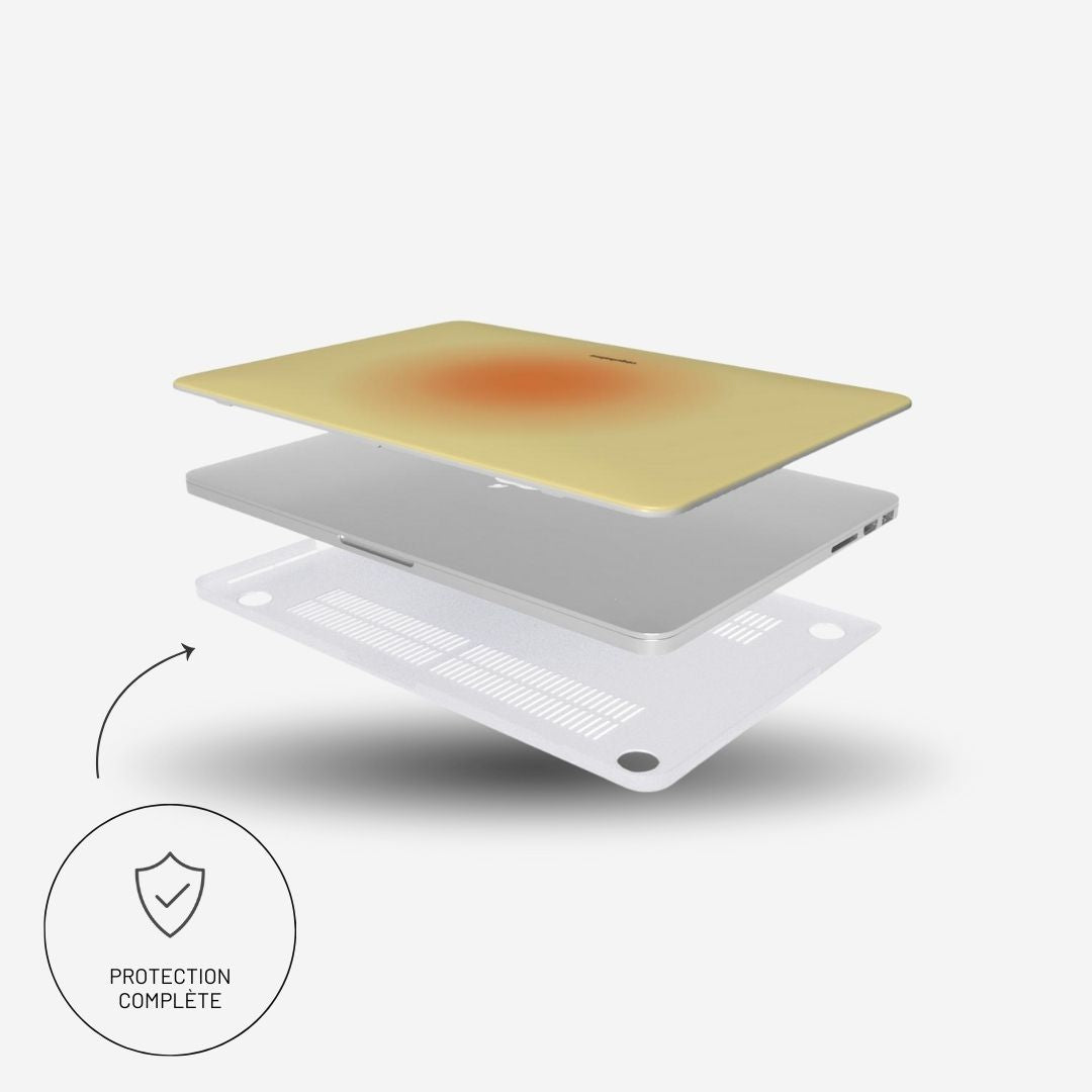 Yellow Aura coque MacBook